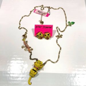 Rio 🐯 lizard 🦎 necklace/earrings nwt 💎